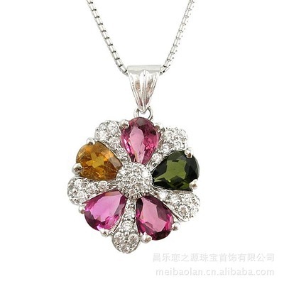 美寶藍珠寶925純銀天然碧璽吊墜項鏈 批發(fā)優(yōu)勢與產(chǎn)品詳解